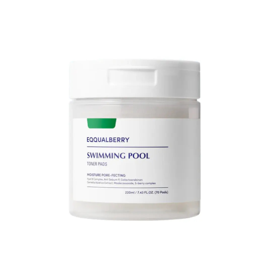 EQQUALBERRY Vegan Swimming Pool Toner Pads 70 pads 220 ml EQQUALBERRY JOLIE'S