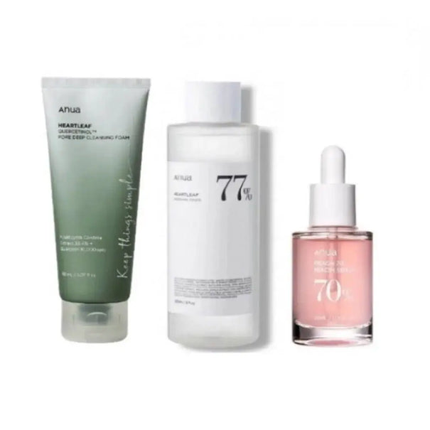 DOKAN ANUA Heartleaf Series 2 Cleanser + Toner + Serum Anua