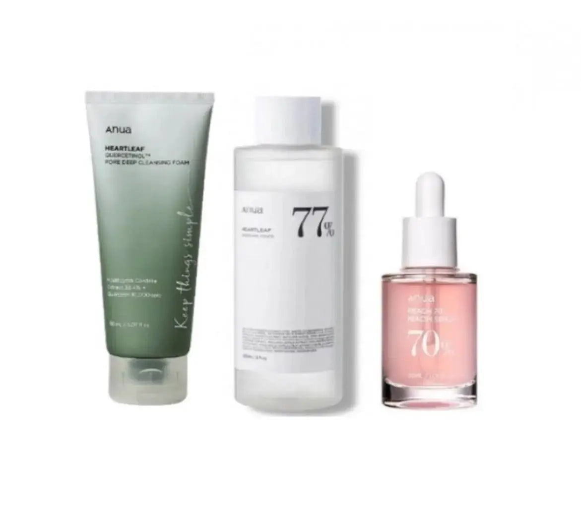 DOKAN ANUA Heartleaf Series 2 Cleanser + Toner + Serum Anua