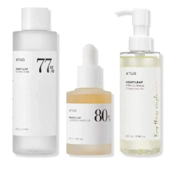 DOKAN ANUA Heartleaf Series 4 Toner Soothing Ampoule + Cleansing Oil Anua