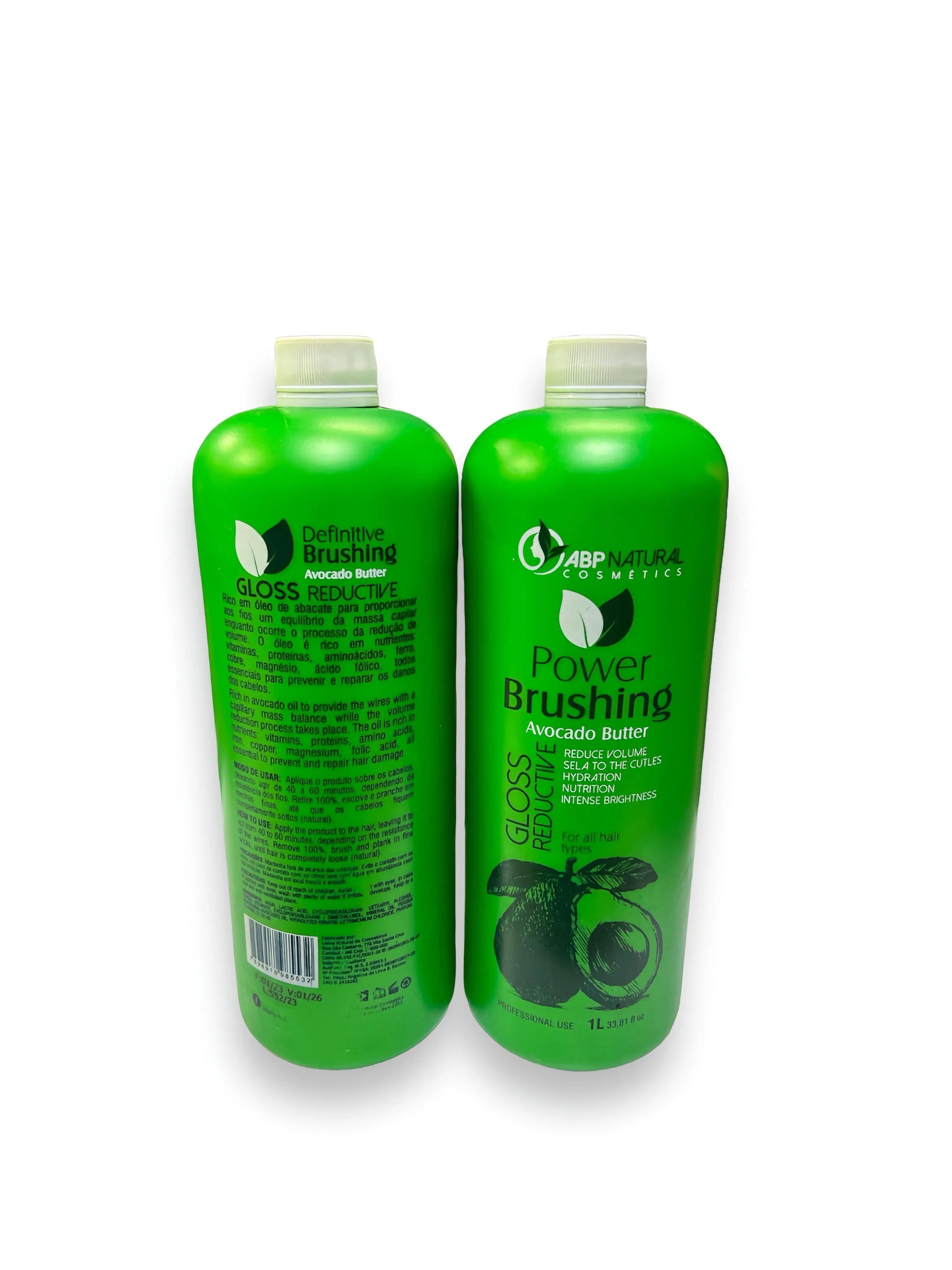 Abpnatural Cosmetics Power Brushing Avocado Butter Gloss Reductive Brazilian Protein 1000 ML - JOLIE'S