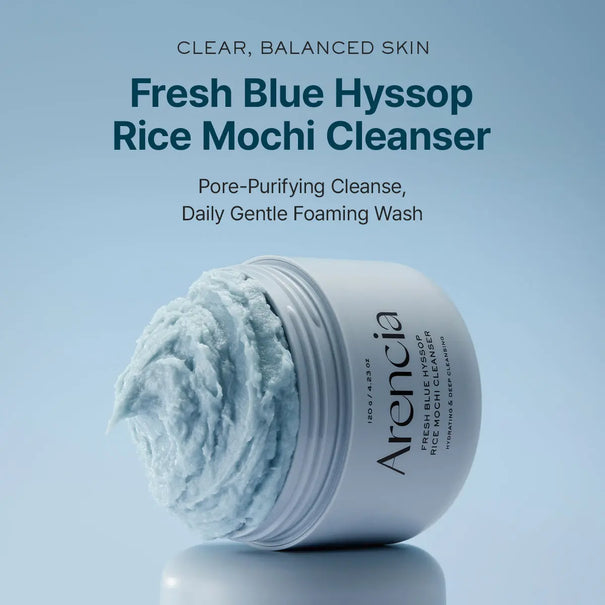 Arencia Blue Hyssop Rice Mochi Cleanser - JOLIE'S