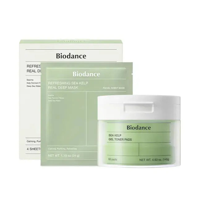 BIODANCE Refreshing Sea Kelp Real Deep Mask Set + Sea Kelp Gel Toner Pads Medicube JOLIE'S