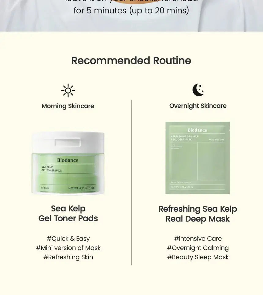 BIODANCE Sea Kelp Gel Toner Pads ( 60 pads ) Medicube JOLIE'S