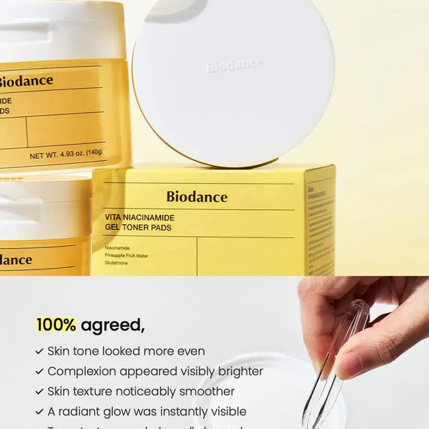 BIODANCE Vita Niacinamide Gel Toner Pads ( 60 pads ) Medicube JOLIE'S
