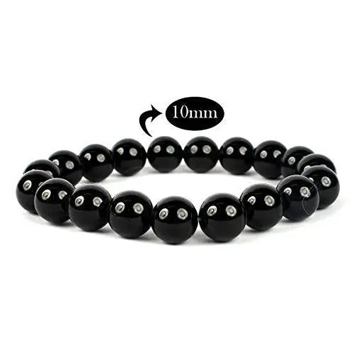 Black Onyx Natural Stone Handmade Bracelet - JOLIE'S UAE