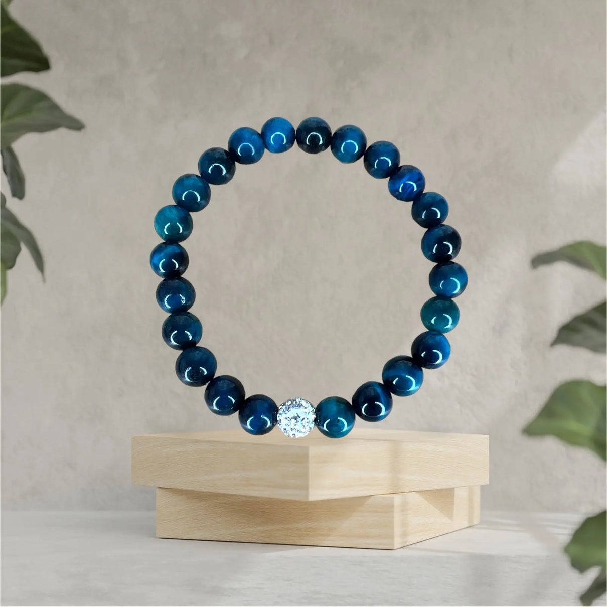 Blue tiger eye natural stone Bracelet JOLIE'S JOLIE'S
