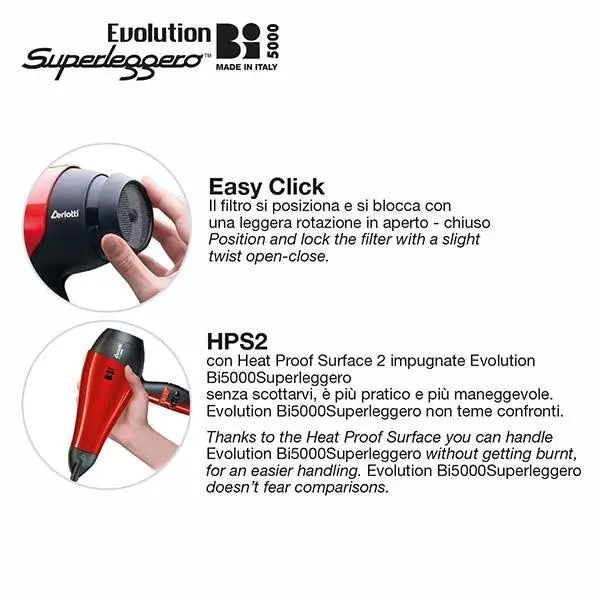 CERIOTTI Evolution Bi5000 Brushless Superleggero Hair Dryer - JOLIE'S UAE