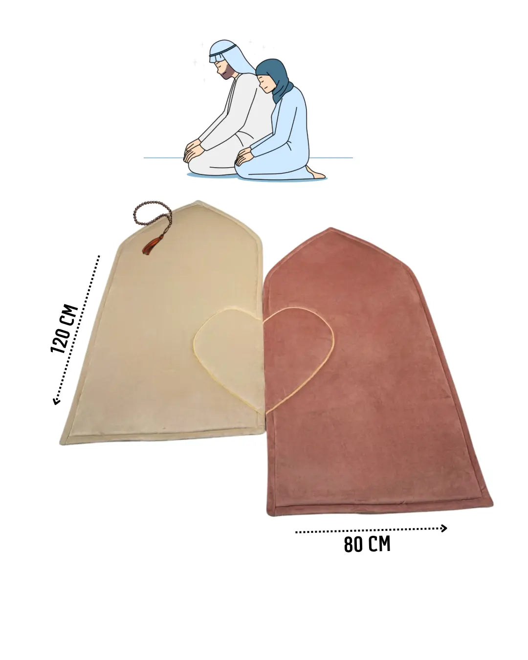 Couple Double Sided Prayer Mat JOLIE'S JOLIE'S