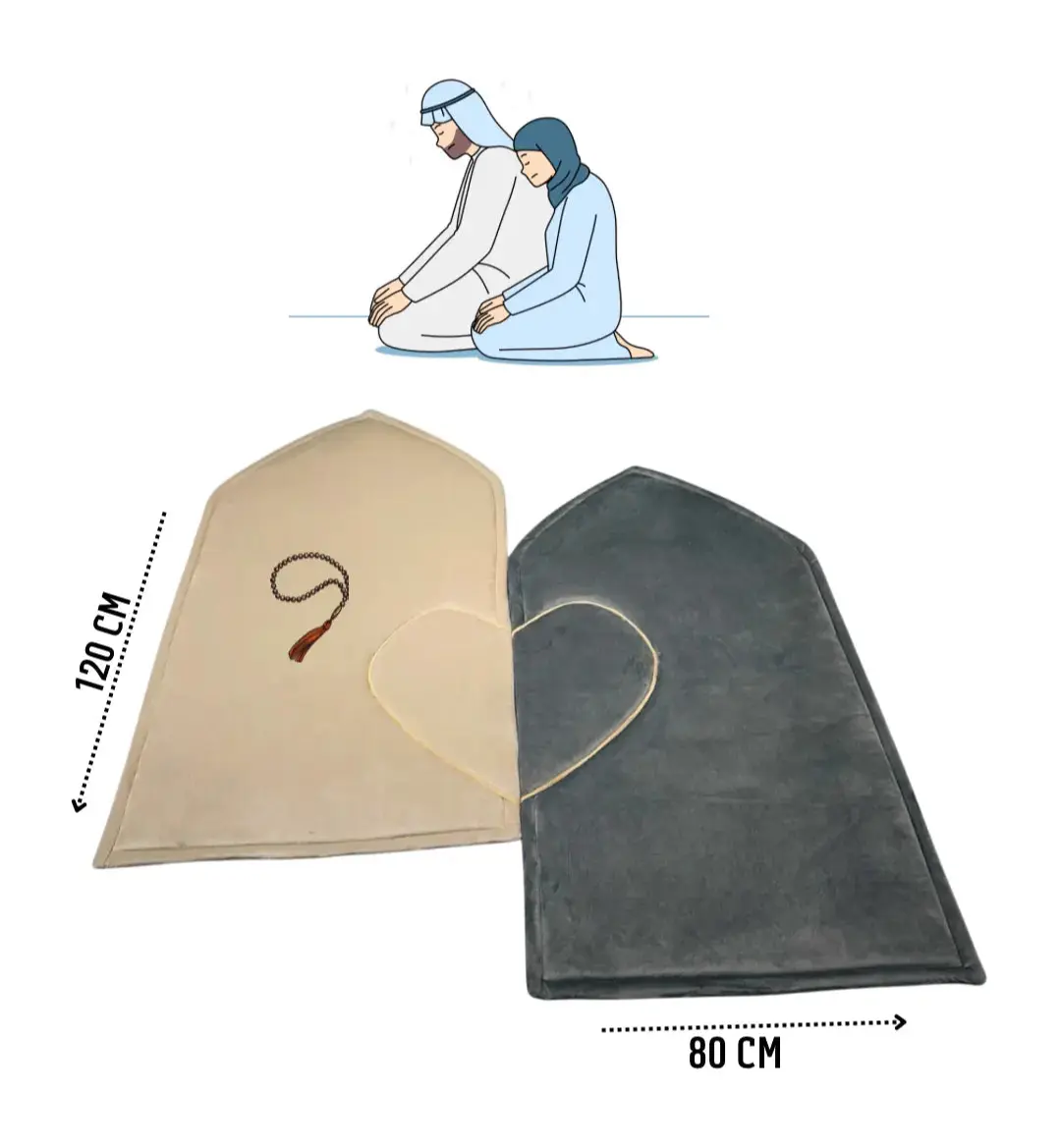 Couple Double Sided Prayer Mat JOLIE'S JOLIE'S