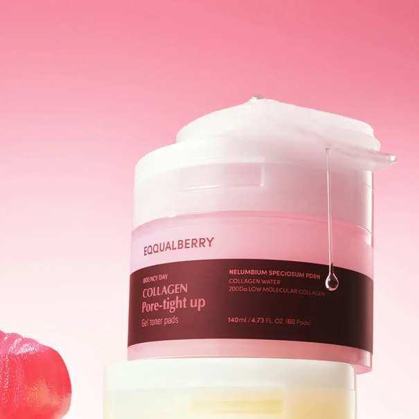 Collagen Pore-Tight Up Gel Toner Pads - 60 Pads EQQUALBERRY