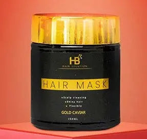 HB HAIR SOLUTION Gold Caviar & Argan Oil Hair Care Kit 5 pcs - JOLIE'S