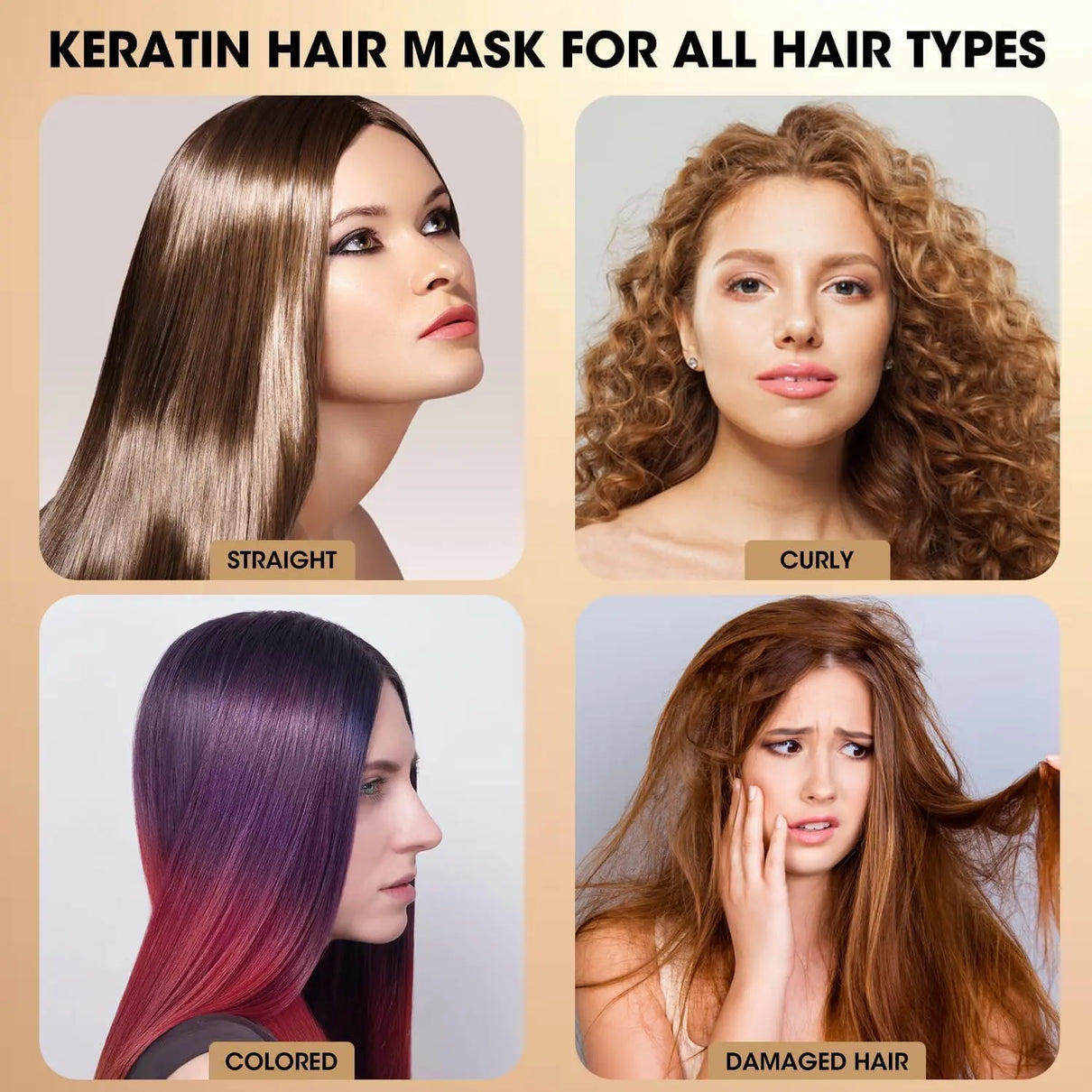 KERATINE QUEEN The Biotin & Keratin Sulfate Free Reconstruction Hair Treatment Set