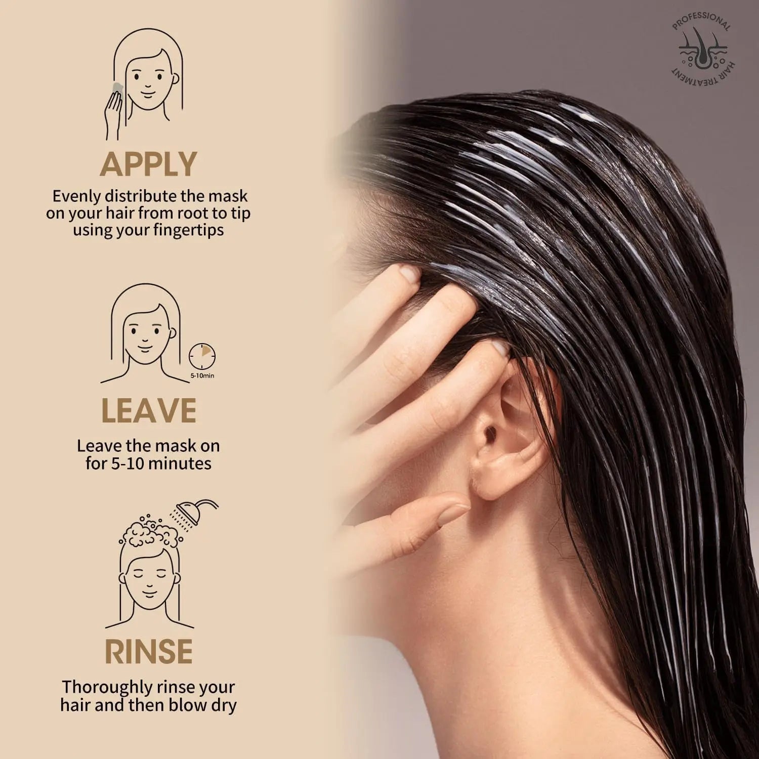 KERATINE QUEEN The Biotin & Keratin Sulfate Free Reconstruction Hair Treatment Set