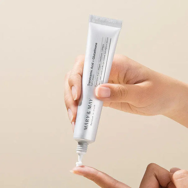Mary & May Tranexamic Acid+ Glutathione Eye Cream  30ml + FREE 2pc mini Eye Cream Mary & May