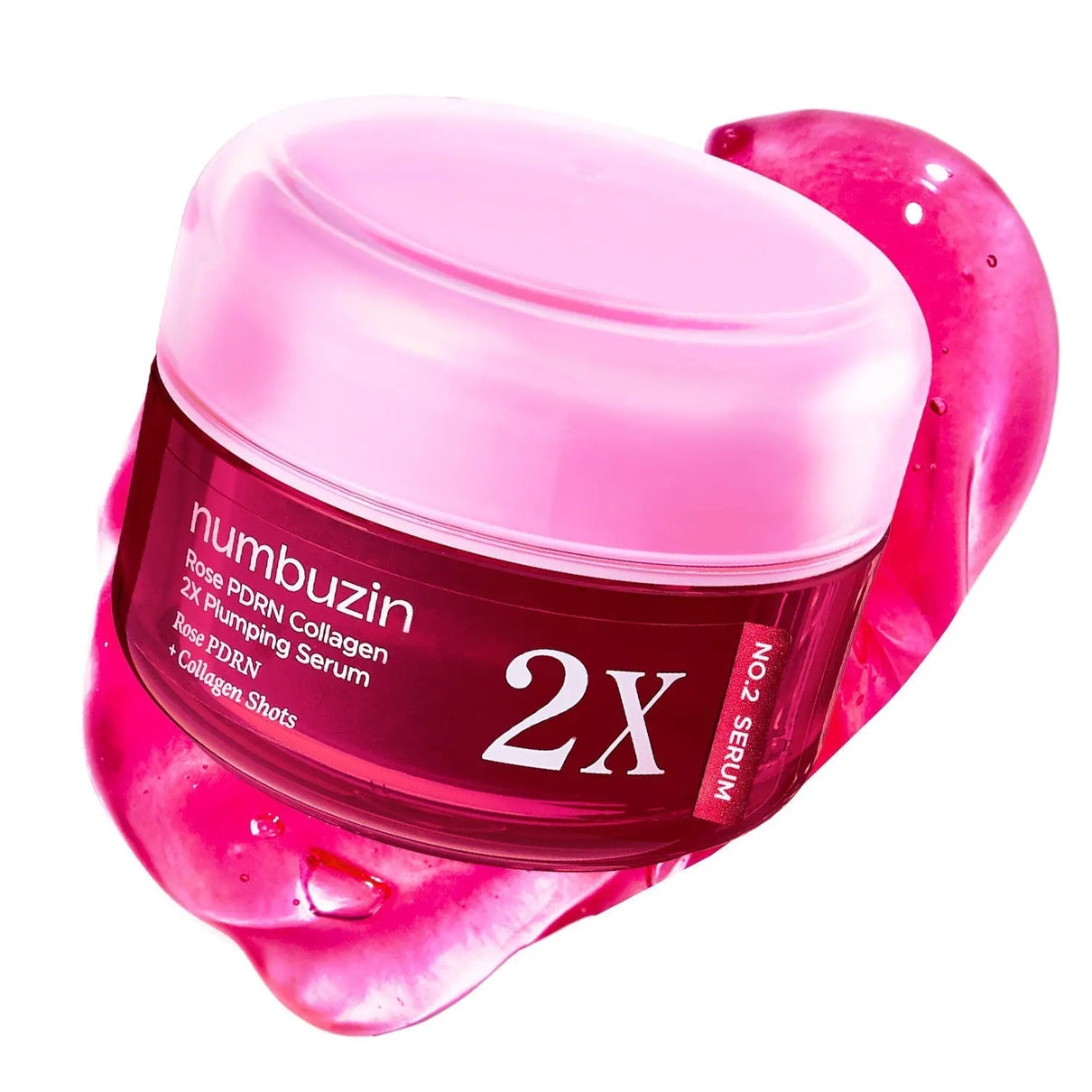 Numbuzin No.2 Rose PDRN Collagen 2X Plumping Serum + Collagen Shot 30ml Glam Secret