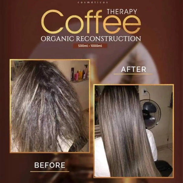 OXILLIS Coffee Therapy Brazilian Protein Hair Straightener 1000 ML - JOLIE'S