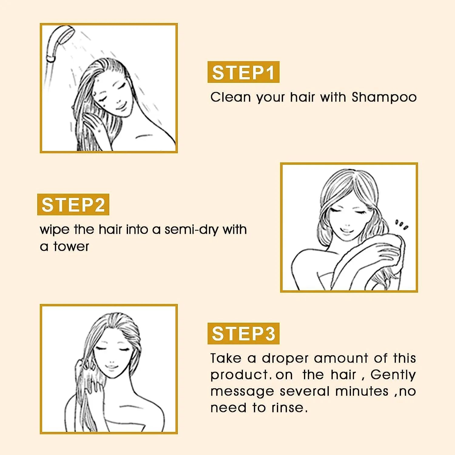 POSA 30 Seconds Rescue Smooth Hair Serum, Intense Moisture Argan Hair Oil for Dry Damaged, Silk Hair Oil,Hydrating Nature Keratin Infused for Curly Hair,Frizzy Daily Deep Moisturizing Hair Treatment Oil - JOLIE'S UAE