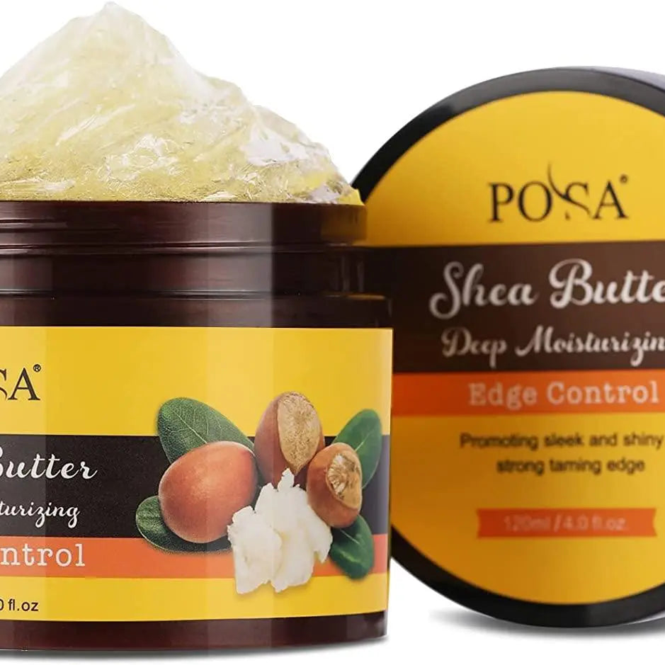 POSA Instant Control Edge Control,Hair Wax, 48 hours Lasting Natural Tea Tree Oil Deep Moisturizing EdgeTamer, Shine Smooth Hair Styling Gel with Shea Butter,Jojoba Oil 120 ML - JOLIE'S UAE