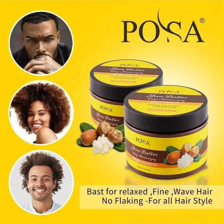 POSA Instant Control Edge Control,Hair Wax, 48 hours Lasting Natural Tea Tree Oil Deep Moisturizing EdgeTamer, Shine Smooth Hair Styling Gel with Shea Butter,Jojoba Oil 120 ML - JOLIE'S UAE