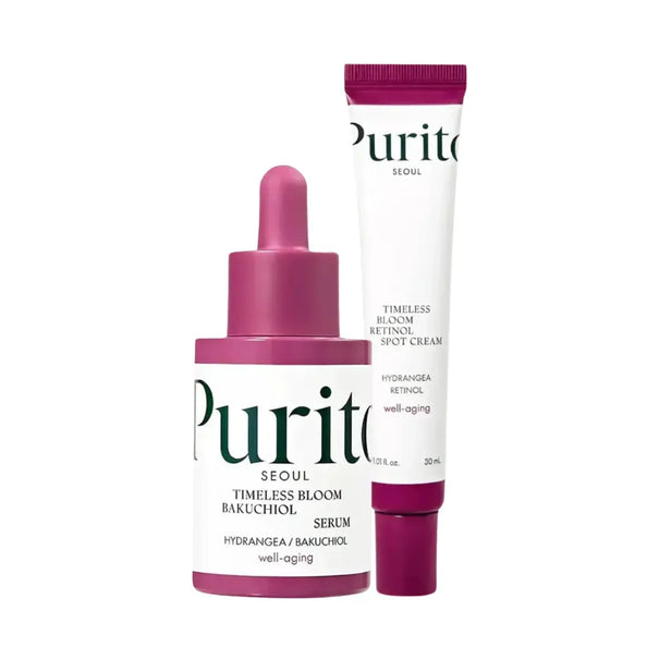 DOKAN PURITO Timeless Bloom Bakuchiol & Timeless Bloom Bakuchiol Spot SET Purito