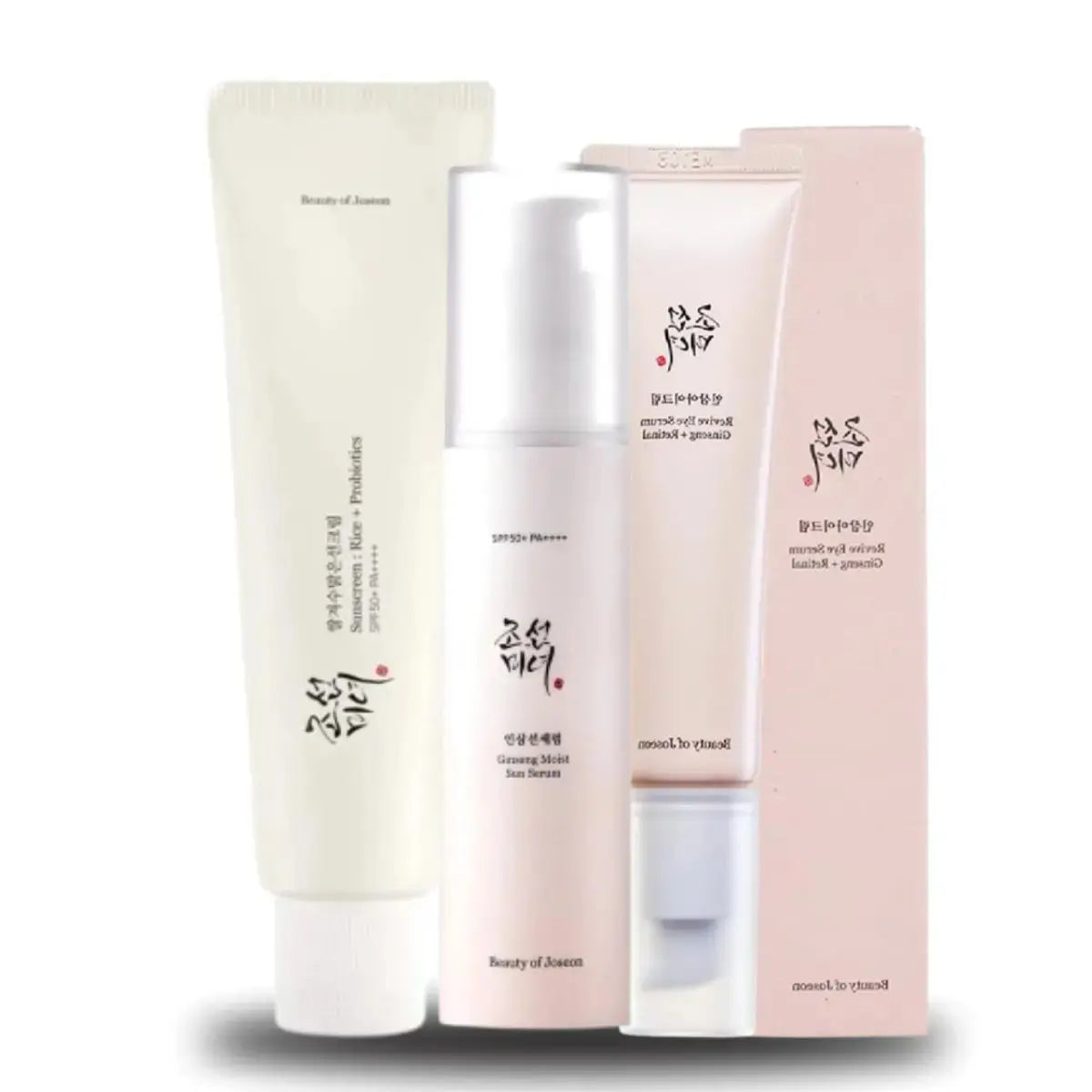 DOKAN Revive Eye Serum & Ginseng Moise Sun Serum & Relief Sun: Rice + Probiotics Beauty of Joseon Set BEAUTY OF JOSEON