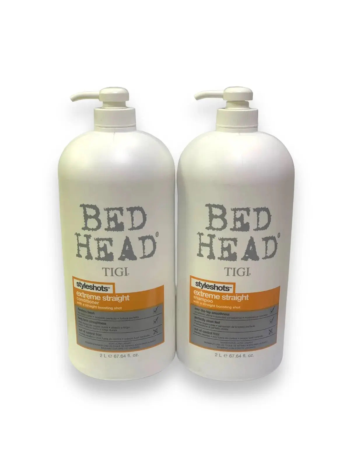 TIGI BED HEAD Styleshots Extreme Straight Shampoo & Conditioner Set 2000 ML - JOLIE'S