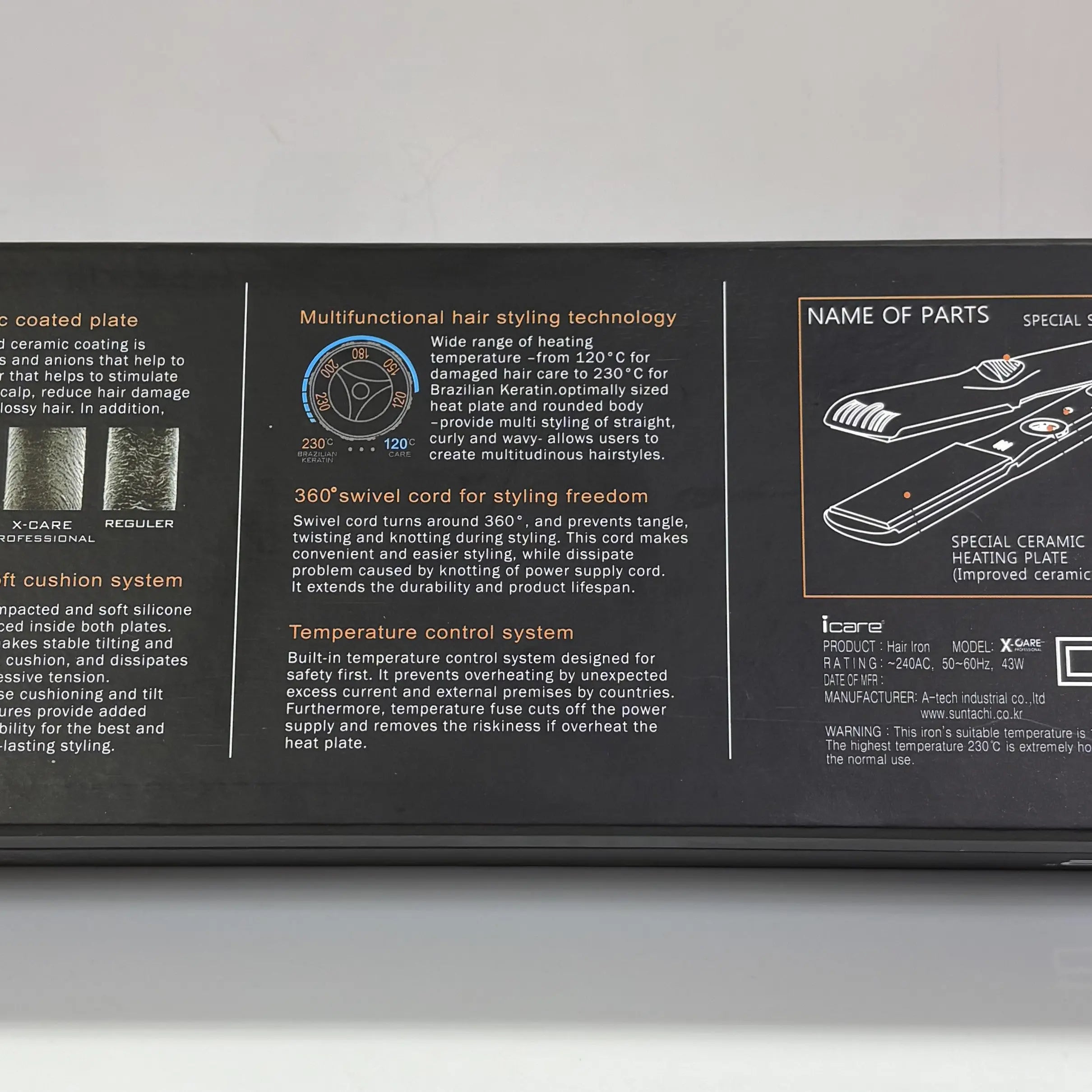 X‑Care Professional Hair Straightener 230 °C X CARE JOLIE'S